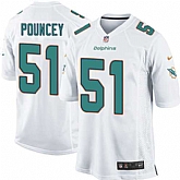 Nike Men & Women & Youth Dolphins #51 Mike Pouncey White Team Color Game Jersey,baseball caps,new era cap wholesale,wholesale hats